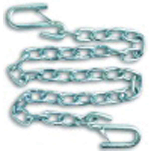 C.R. Brophy C.R. Brophy TCL2 Trailer Safety Chain with Two Latch S-Hooks - 1/4" Chain, 7/16" S-Hooks TCL2